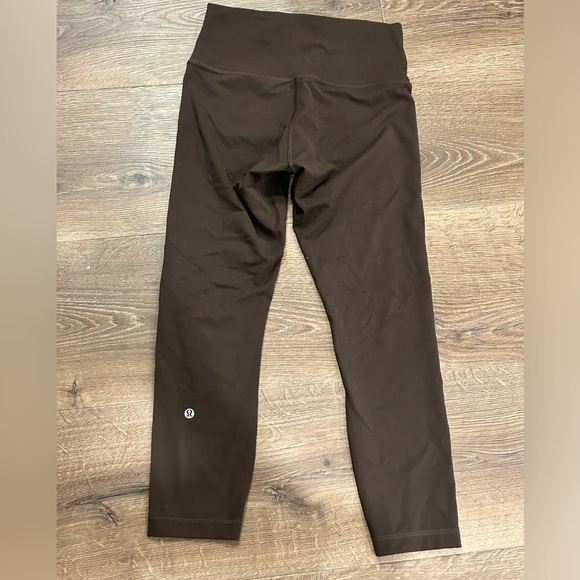 Lululemon Wunder Train Legging Size 8 in Deep Olive 23” inseam - Picture 2 of 4